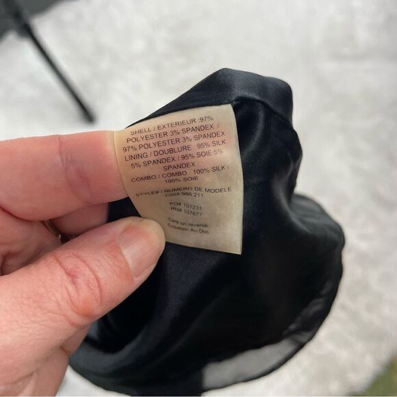 Alice + Olivia Ellie Asymmetrical Zipper Racer Back Silk Blend Mini Dress - Picture 12 of 12